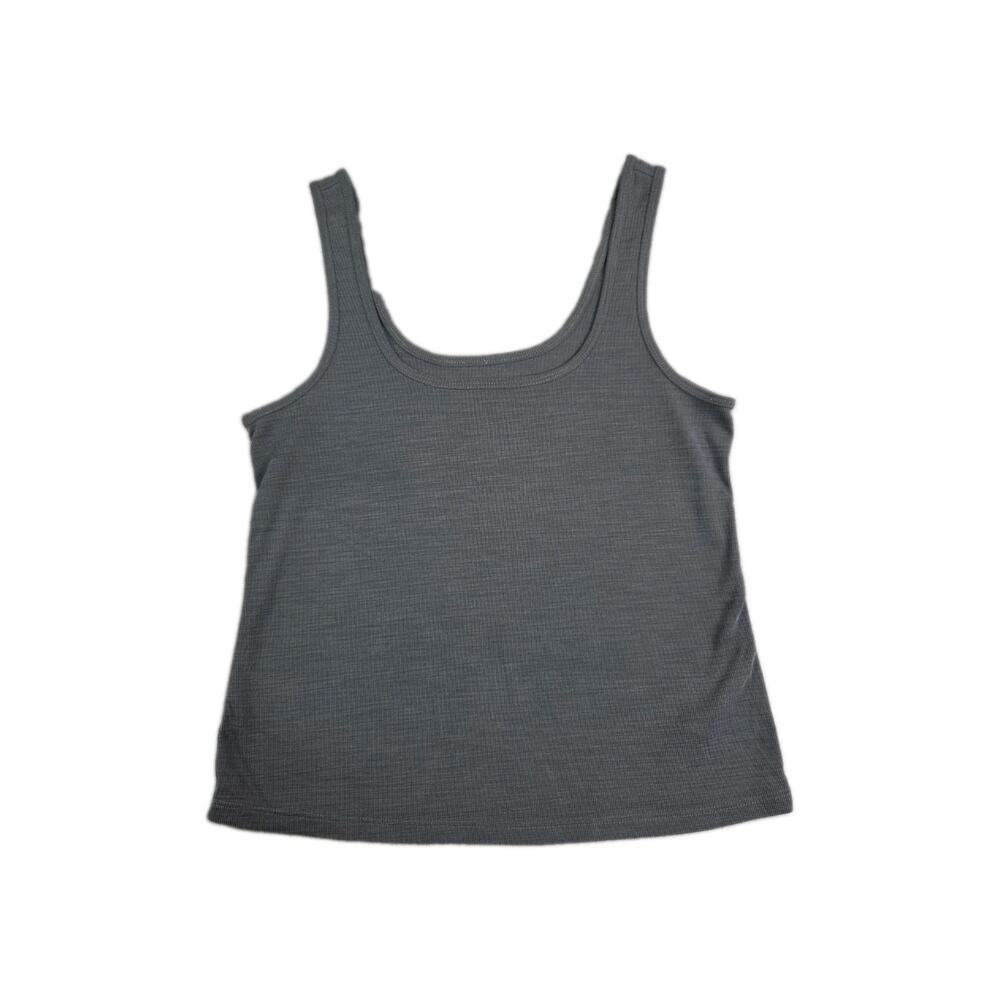 Athleta Tank Top Womens Sz S Dark Gray Scoop Neck Athletic Yoga Running C40-57